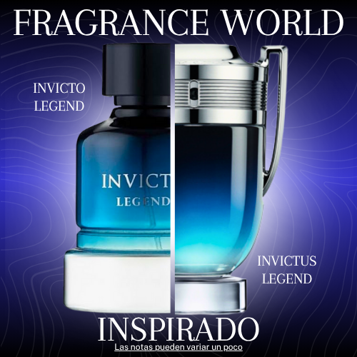 Invicto Legend EDP 100 ML - Fragrance World - (Inspirado en Invictus Legend de Paco Rabanne)