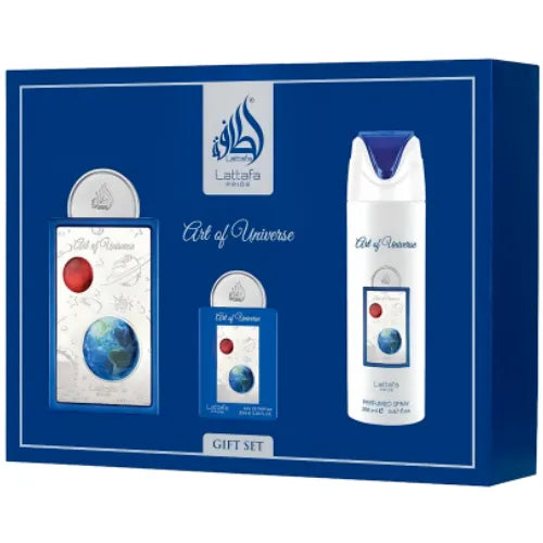 Art of Universe EDP 100 ML +  EDP 20 ML +  Deo 200 Set - Lattafa Pride (Inspirado en Blue Talisman)
