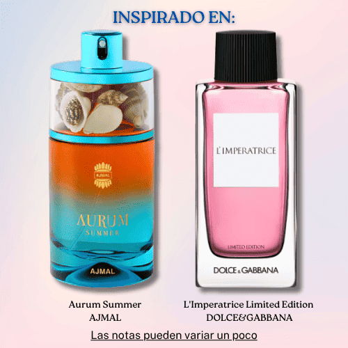 Aurum Summer EDP 75 ML For Women -  Ajmal - (Inspirado en L'Imperatrice Limited Edition)