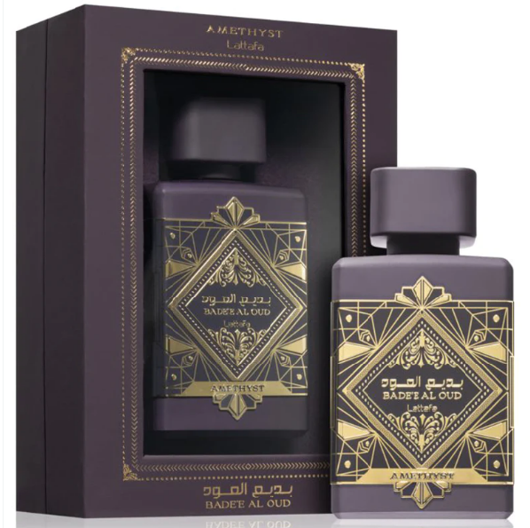 Badee Al Oud Amethyst EDP 100 ML  Unisex -  Lattafa - (Inspirado en Atomic Rose)