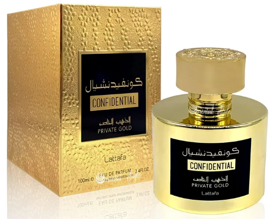 Perfume Confidential Private Gold Eau de Parfum 100 ML Unisex - Lattafa