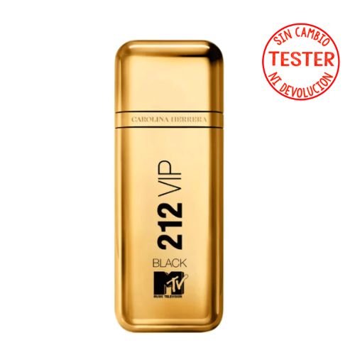 212 VIP Black MTV EDP 100 ML Hombre (Tester-Probador) - Carolina Herrera