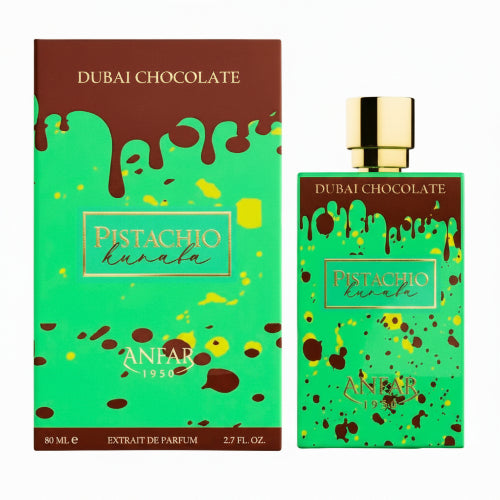 Dubai Chocolate Pistachio Kunafa 80 ML Extrait de Parfum Unisex - Anfar 1950 - (Inspirado en Yum Pistachio Gelato 33)