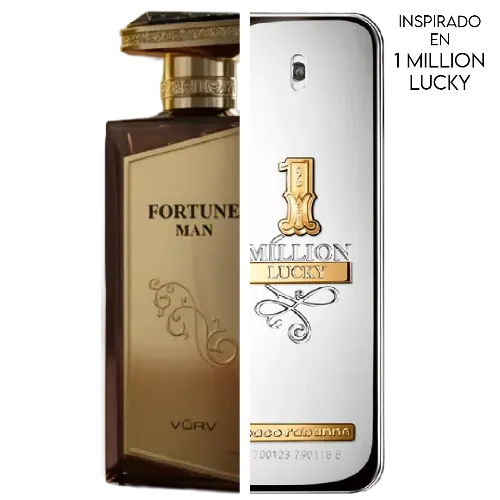 Fortune Man EDP 100 ML For Men  - Vurv (Inspirado en 1 Million Lucky)