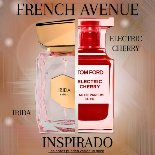 Irida Extrait EDP 100 ML Unisex - French Avenue - (Inspirado en Electric Cherry de Tom Ford)