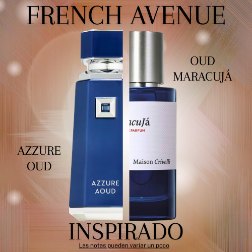 Azzure Aoud EDP 100 ML For Men - French Avenue - (Inspirado en Oud Maracuja)