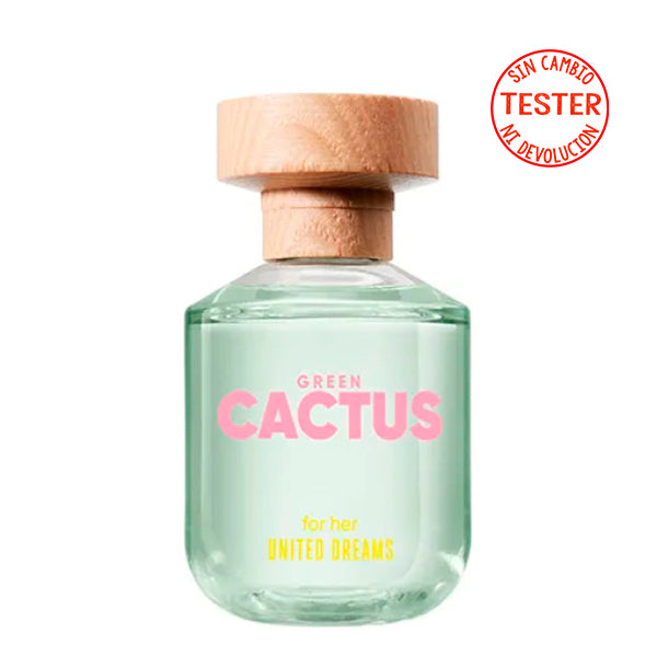 United Dreams Green Cactus For Her  80 ML EDT (Tester-Probador) - Benetton