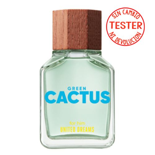 United Dreams Green Cactus EDT 100 ML For Him (Tester-Probador) Benetton