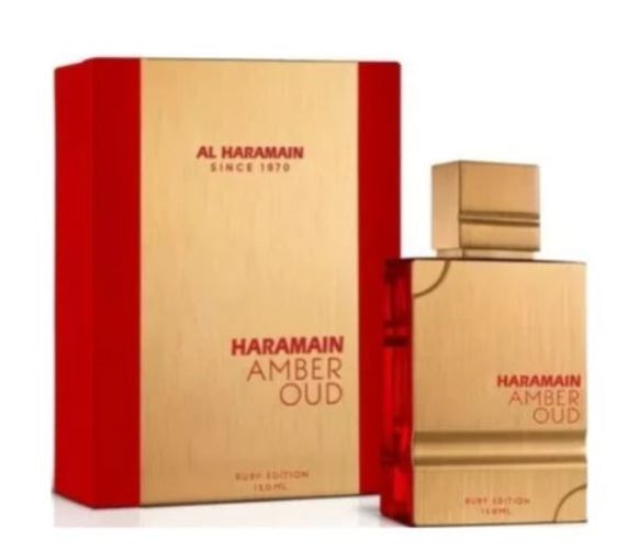 Haramain Amber Oud Ruby Edition EDP 120 ML Unisex - Al Haramain (Inspirado en Baccarat Rouge 540)