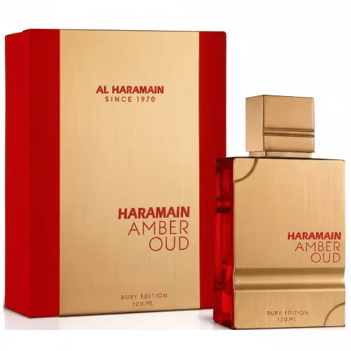Haramain Amber Oud Ruby Edition EDP 120 ML Unisex - Al Haramain (Inspirado en Baccarat Rouge 540)
