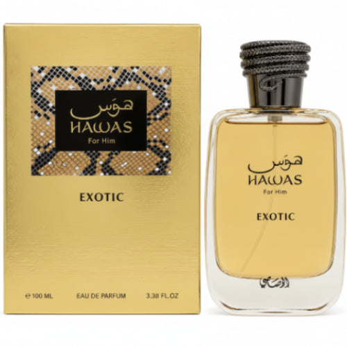Hawas Exotic EDP 100 ML For Men -  Rasasi (Inspirado en Le Male Elixir)