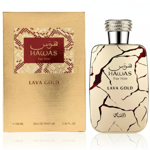Hawas Lava Gold EDP 100 ML For Men -  Rasasi ( Inspirado en Le Male Elixir Absolu)
