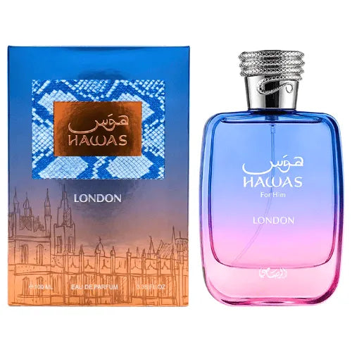 Hawas London EDP 100 ML Unisex - Rasasi - (Inspirado en Brompton Immortals Extrait de Parfum)