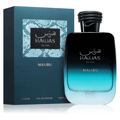 Hawas Malibu EDP 100 ML Unisex - Rasasi - (Inspirado en Le Beau Le Parfum)