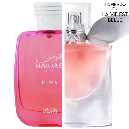 Hawas Pink For Women EDP 100 ML - Rasasi  (Inspirado en La Vie Est Belle)
