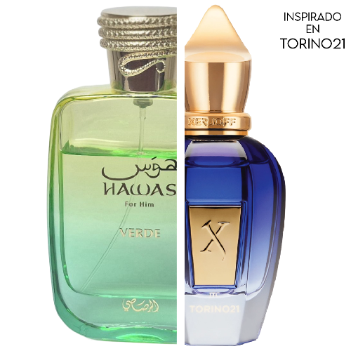 Hawas Verde EDP 100 ML For Men - Rasasi (Inspirado en Torino21 )