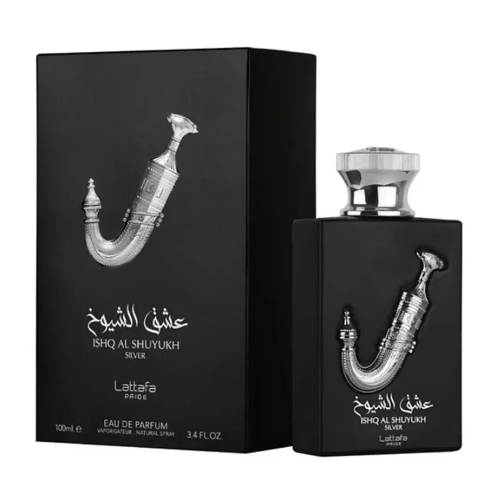 Ishq Al Shuyukh Silver EDP 100 ML For men - Lattafa