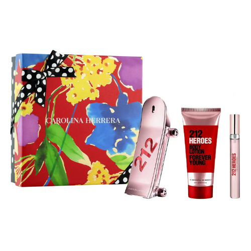 212 Heroes EDP 80 ml + Travel 10 ml + Body Lotion 100 ml - Carolina Herrera