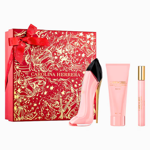 Good Girl Blush EDP 80 ML+ Body Lotion 100 ML+ Travel 10 ML Set - Carolina Herrera