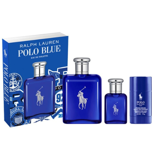 Polo Blue EDT 125 ML + 40 ML + Deo 75 ML Set -  Ralph Lauren