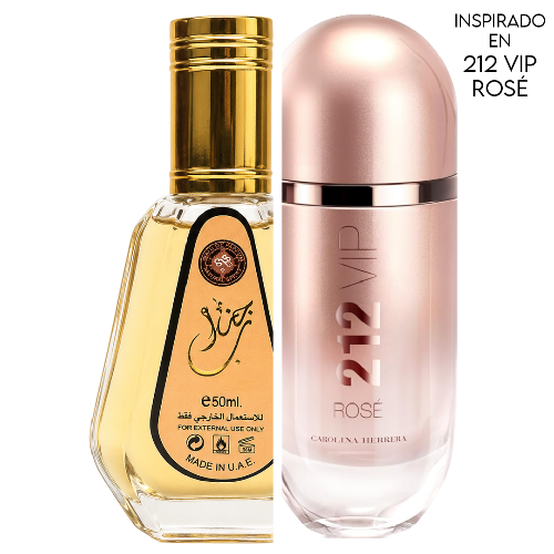 Jazzab Gold EDP 50 ML For Women - Ard Al Zaafaran (Inspirado en 212 VIP Rosé)