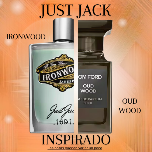 Ironwood EDP 120 ML Unisex - Just Jack - (Inspirado en Oud Wood)