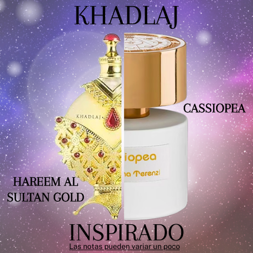 Hareem Al Sultan Gold Concentrated Perfume Oil 35 ML  - Khadlaj - (Inspirado en Cassiopea).