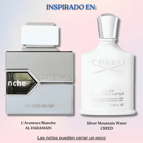 L'Aventure Blanche EDP 100 ML for Women - Al Haramain (Inspirado en Silver Mountain Water)