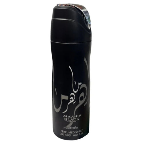 Maahir Black Edition Deo 200 ML Unisex -  Lattafa  (Inspirado en Terroni)