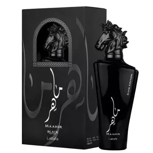 Maahir Black Edition EDP 100 ML Unisex - Lattafa -(Inspirado en Terroni)