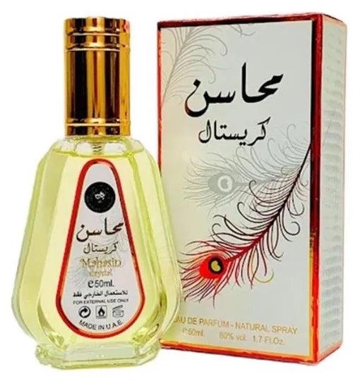 Mahasin Crystal EDP 50 ML for Women  (Sin Celofán) – Ard Al Zaafaran (Inspirado en Voce Viva)