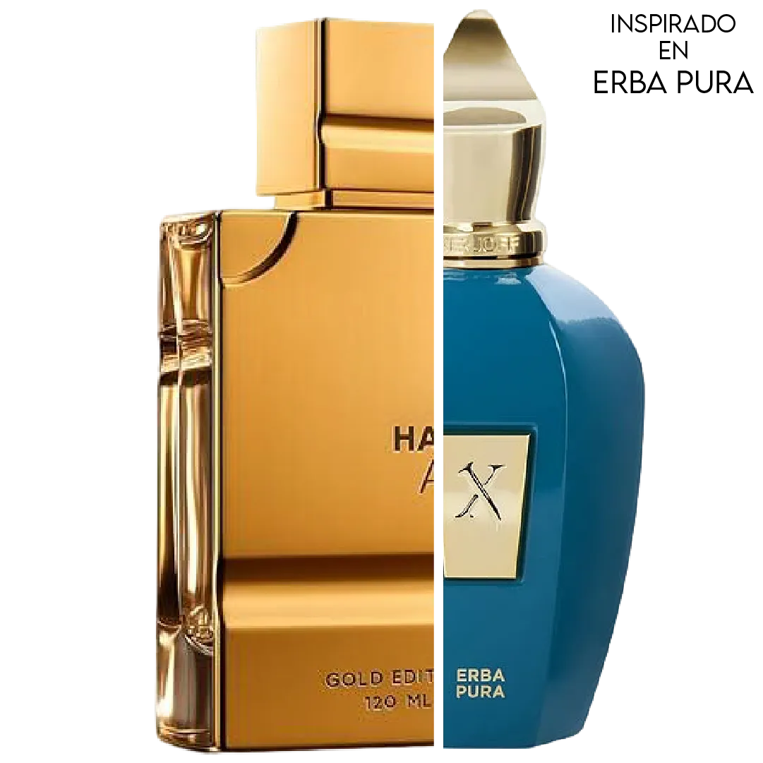 Amber Oud Gold 999.9 Dubai Edition 100 ML Unisex - Al Haramain (Inspirado en Erba Pura)