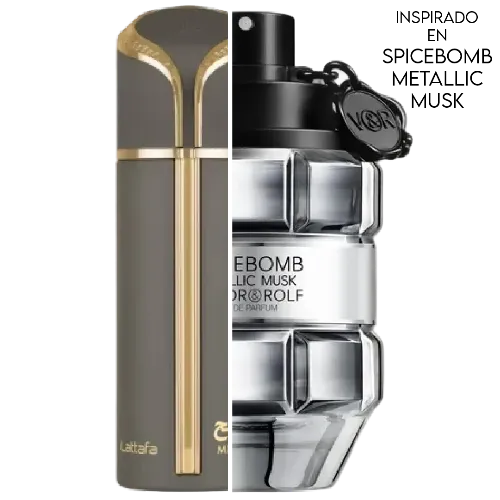 Mishlah EDP 100 ML Unisex -  Lattafa - (Inspirado en Spicebomb Metallic Musk)