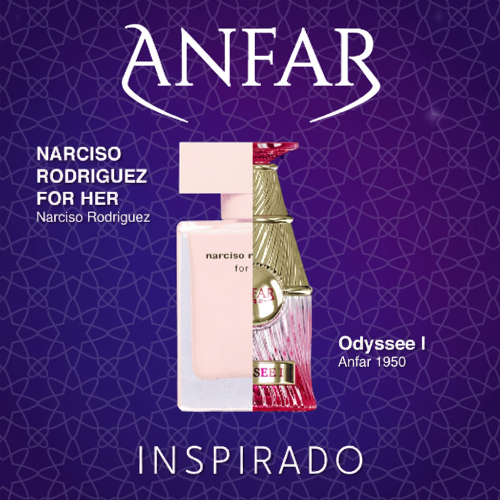 Odyssee I Extrait de Parfum 100 ML For Woman - Anfar 1950 - (Inspirado en Narciso For Her)