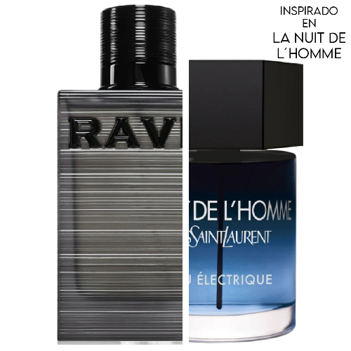 Rave Nuit Parfaite EDP 100 ML For Men - RAVE By Lataffa (La Nuit De L'homme Bleu Électrique)
