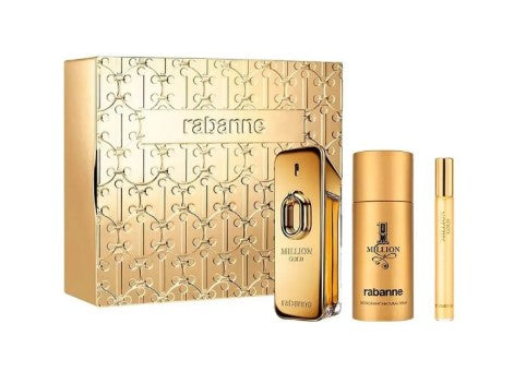 1 Million Gold Intense EDP + Deo 150 ML + Travel 10 ML For Men - Paco Rabanne