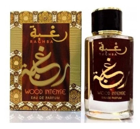 Raghba Wood Intense EDP 100 ML for Men - Lattafa (Inspirado en By the Fireplace)