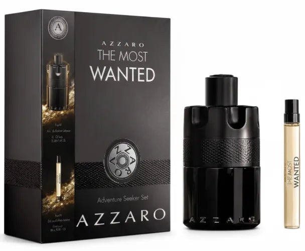 The Most Wanted EDP Intense 150 ML + Travel  10 ML for Him  Set - Azzaro