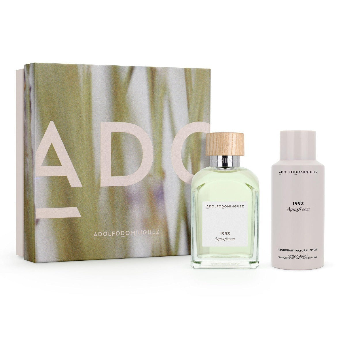 Agua Fresca 1993  Hombre set  EDT 200 ML + Desodorante 150 ML - Adolfo Dominguez