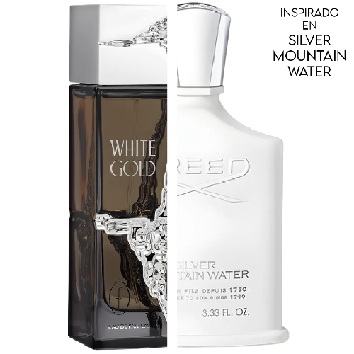 White Gold Pour Homme EDP 100 ML  - Flavia - (Inspirado en Silver Mountain Water)