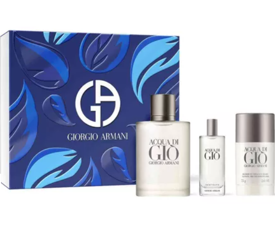 Acqua Di Giò EDT Homme EDT 100 ML + 15 ML + Deo 75g  Estuche - Giorgio Armani