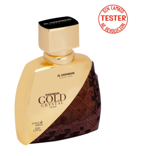 Gold Crystal Oudh Extrait De Parfum 100 ML for Men (Tester-Probador) - Al Haramain