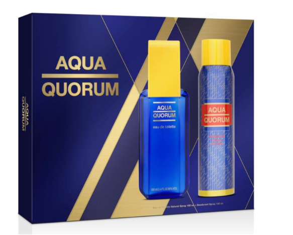 Aqua Quorum EDT 100 ML + Deo 150 ML Estuche - Puig