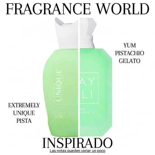 Extremely Unique Pista EDP 100 ML Unisex - Fragrance World - (Inspirado en Yum Pistachio Gelato)