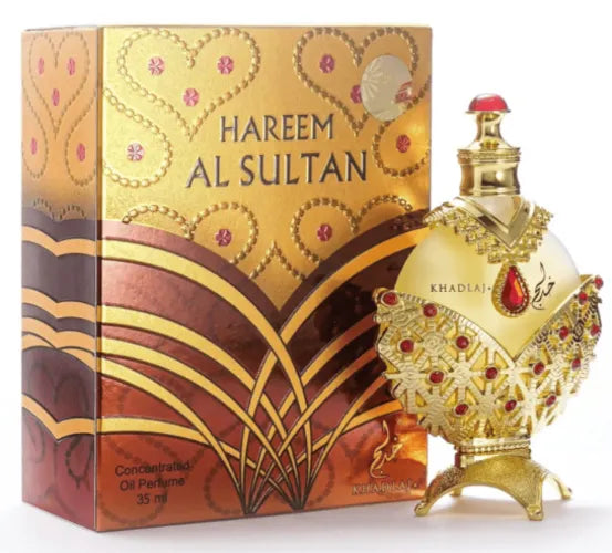 Hareem Al Sultan Gold Concentrated Perfume Oil 35 ML  - Khadlaj - (Inspirado en Cassiopea)
