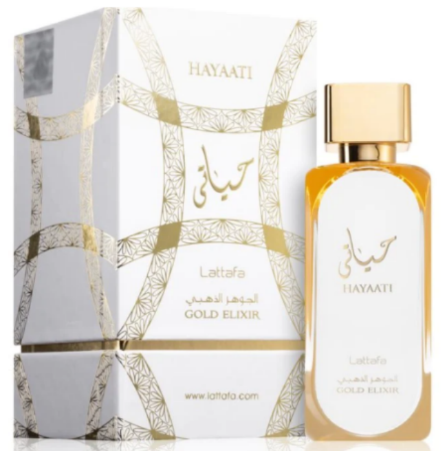 Hayaati Gold Elixir EDP 100 ML Unisex -  Lattafa - (Inspirado en Code Profumo).