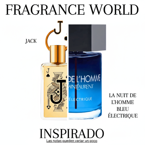 Jack EDP 80 ML for Men - Fragrance World - (Inspirado en La Nuit de L'Homme Bleu Électrique)