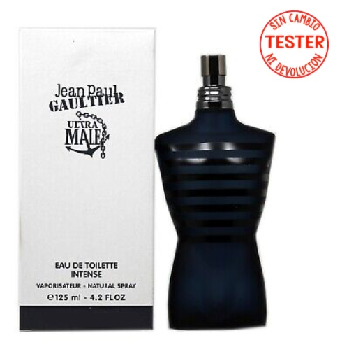 Le Male Ultra Male EDT Intense 125 ML for Men (Tester-Sin Tapa) - Jean Paul Gaultier