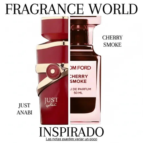 Just Anabi EDP 100 ML Unisex - Fragrance World - (Inspirado en Cherry Smoke)