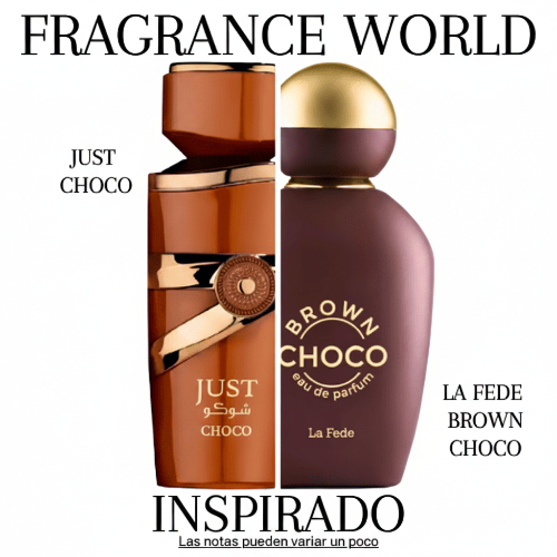 Just Choco EDP 100 ML Unisex -  Fragrance World - (Inspirado en La Fede Brown Choco de Khadlaj)